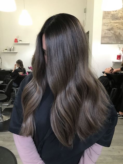 Ash Brown Color Hair, Dark Ash Brown Hair Colour, Ashy Brown Hair Balayage, Ash Brown Hair With Highlights, Ash Brown Hair Dye, Dark Ash Brown Hair, Ash Brown Hair Balayage, Brown Color Hair, Ashy Brown Hair