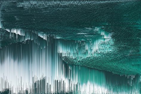 Pixel sorting art Pixel Sorting Art, Cinematic Landscape, Skin Ceuticals, Pixel Sorting, Ocean Cliff, Diamond Rings Design, Color Image, Glitch Art, Colour Images