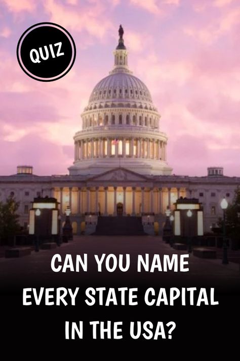 How's your geography? 🤠 Do you know where each state holds its government and does its day-to-day business of keeping things running for all its citizens? We've put together 50 questions -- one for every state -- based around the state capitals and a few unique things about them. Are you confident enough in your knowledge to take our state capital quiz? See how you stack up against your friends! 🦅 State Capitals Quiz, University Of Regina, 50 Questions, States And Capitals, State Capital, State Capitals, Your Spirit Animal, Personality Quizzes, English Literature