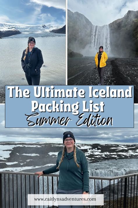 The Ultimate Iceland Packing List: Summer Edition Iceland Summer Packing List, What To Pack For Iceland, Summer Packing List, Iceland Packing List, Iceland Packing, Summer Packing Lists, Iceland Summer, Iceland Trip, Trip To Iceland