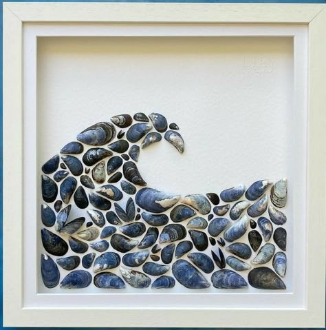 Seashell Art Diy, Art Coquillage, Shell Crafts Diy, Seashell Art, Beach Crafts, Seashell Crafts, Sea Glass Art, Shell Art, Shell Crafts