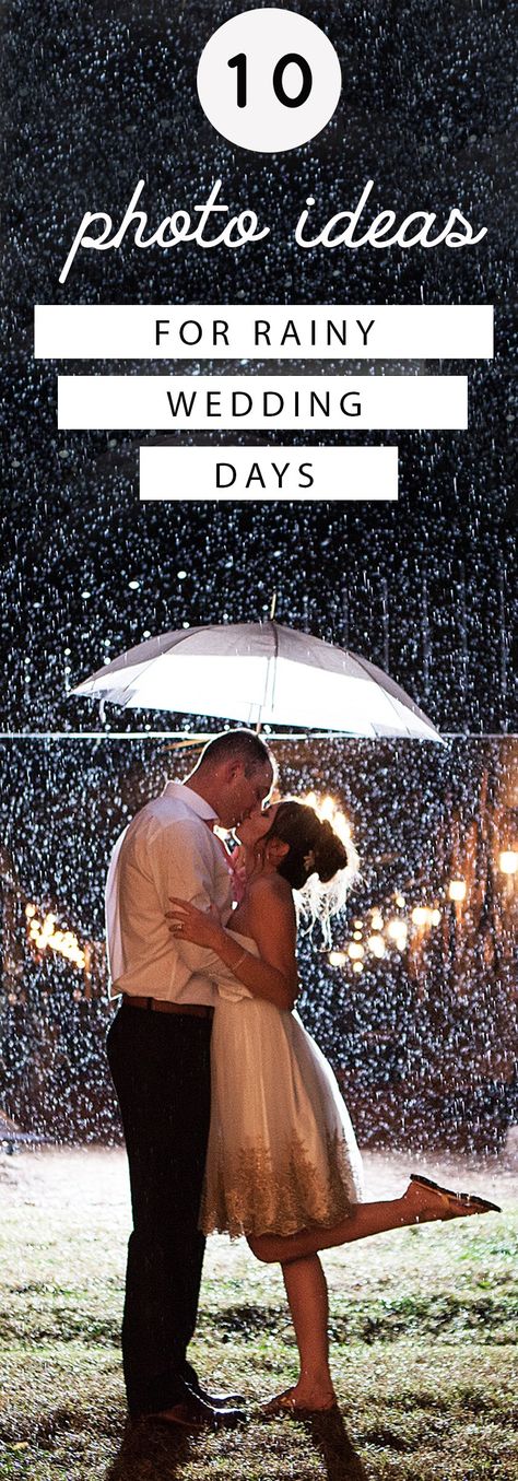 Wedding Photos With Umbrellas Rainy Days, Rain On Wedding Day Pictures, Rainy Elopement Photography, Wedding In The Rain Photo Ideas, Rainy Day Prom Picture Ideas, Wedding Rain Pictures, Rainy Day Wedding Photos, Rainy Wedding Day Photos, Rainy Day Engagement Pictures