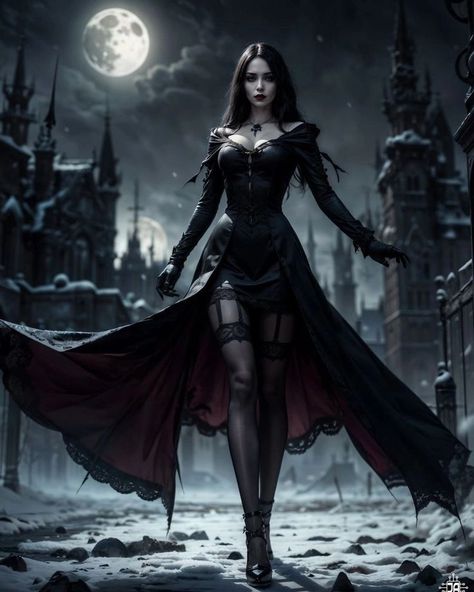 Pagan Witch Aesthetic, Beautiful Vampire Woman, Vampire Woman, Vampire Witch, Female Vampire, Gothic Fantasy Art, Gothic Vampire, Vampire Art, Beautiful Dark Art