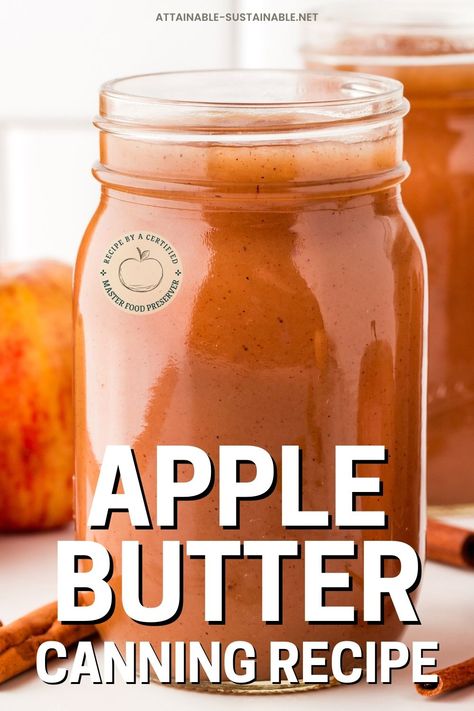 If you love apples, you’re going to love this homemade apple butter recipe. The flavor is fabulous, of course, but the fact that it’s a mix-and-forget it crockpot recipe makes it easy enough for even the busiest of people to tackle! With no added sugar, this slow cooker spiced apple butter recipe is a delicious way to preserve the flavors of fall. Homemade Canned Apple Butter, Apple Butter Jelly Recipe, Homemade Apple Butter Crockpot, Applebutter Crockpot Recipes Canning, Diy Apple Butter Recipes, How To Can Apple Butter, Canned Apple Butter Recipe, How To Make Apple Butter, Apple Butter Canning Recipe