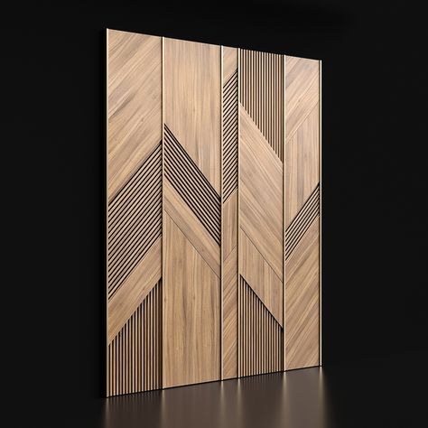 Wall Design Wood Pattern, Bedroom Wall Highlight Ideas, Scandi Tv Wall, Wooden Panel Design, Wall Cladding Interior, Wall Panel Design, Wooden Wall Panels, Wood Cladding, Partition Design