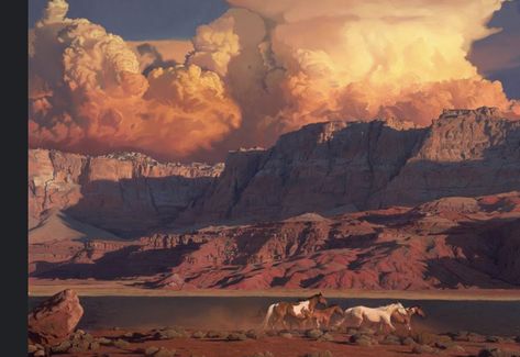 Mark Maggiori, Wild Horses Running, Horses Running, Western Artwork, Western Landscape, West Art, Desert Art, Cowboy Art, Southwest Art