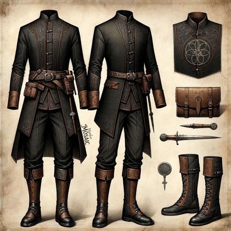 HOTD-ish casual ⚔️🖤⚔️ #hotd #cosplay #renfaire #dnd #mythic_mosaic Dnd Character Cosplay, Dnd Casual Clothes, Dnd Outfits Inspiration Male, Casual Armor, Dnd Costume, Dnd Outfits, Alchemist Cosplay, Medieval Clothing Men, Fantasy Adventurer