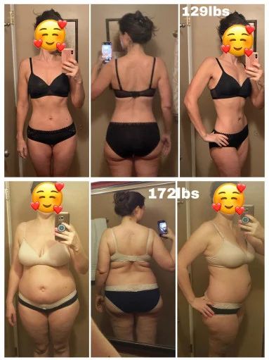 5 feet 6 Female Progress Pics of 43 lbs Weight Loss 172 lbs to 129 lbs Diet Motivation Quotes, Losing Weight Motivation, Fitness Progress, Pregnancy Health, Progress Pictures, Transformation Body, Healthy Weight, Personal Trainer