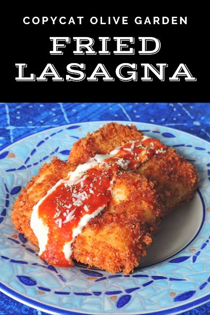 Copycat Restaurant Recipes Olive Garden, Olive Garden Lasagna, Garden Lasagna, Fried Lasagna, Vegetarian Alfredo, Copycat Recipes Olive Garden, Copycat Olive Garden, Olive Garden Recipes, Deep Fried Food