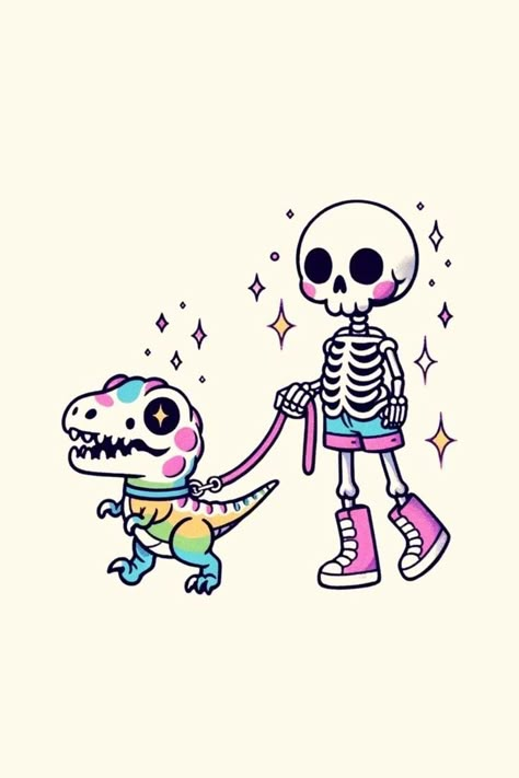 Colorful Skeleton Tattoo, Skeleton Cartoon Characters, Cute Skull Tattoos, Kindness Tattoo, Sticker Tattoo Ideas, Arrow Tattoos For Women, Feminine Skull Tattoos, Skeleton Tattoo, Tattoo Wallpaper