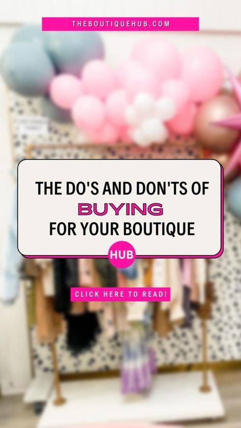 Our do’s and don’ts for buying for your boutique are sure to get you on your feet & fill up your warehouse! #marketing #onlineboutique #businesstips #entreprenuer #fiancialtips #wholesale #buying #apparelmarket #vendors #ecommerce #shopify #boutiqueowner #theboutiquehub #wholesaletips #buyingwholesaletips #boutiqueinventorytips Clothing Boutique Layout Ideas, Best Selling Boutique Items, Clothing Wholesale Vendors, Grand Opening Boutique Ideas, Best Wholesale Vendors For Boutiques, Boutique Opening Ideas, Boutique Wholesale Vendors, Boutique Decor Ideas Small, Boutique Event Ideas