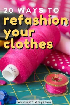 20 Ways to Refashion or upcycle your old Clothes. Forget buying brand new clothes! Check out these DIY sewing ideas for refashioning clothes you may already own. You'll be sure to find a tutorial for a new dress, shirt or whatever you fancy! #upcycle #refashion #sewing Refashioning Clothes, Redesign Clothes Diy, Revamp Clothes, Sewing Ideas Clothes, Recycle Old Clothes, Diy Clothes Refashion, Upcycle Clothes Diy, Sewing Alterations, Sewing Projects Clothes