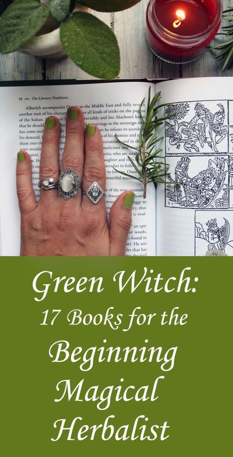 If you love magic, nature walks and cooking from scratch, you're a natural green witch in the making! Check out these clever witchy reads and get started on the path to a more magical life! Crystal Magick, Green Witchcraft, Healing Magic, Witch Garden, Natural Magic, Magical Herbs, Hedge Witch, Magical Life, Witch Books