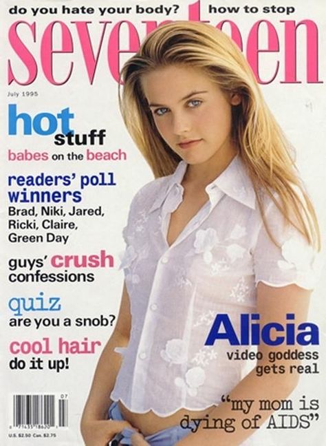 29 Unforgettable Things All '90s Teenage Girls Did In The Summer Seventeen Magazine Covers, 2000s Magazines, 90s Teen, Alicia Silverstone, Aria Montgomery, Teen Magazine, Seventeen Magazine, Grunge Look, 90s Grunge