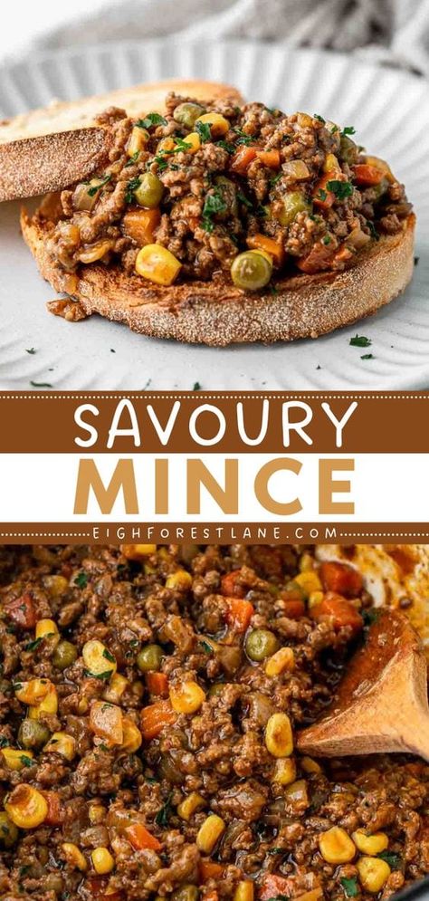 This easy savoury mince recipe is an absolute classic Australian dish that is perfect for weeknight cooking. This simple mince recipe is so easy to make, and tastes even better reheated! It’s also really versatile, being served over toast, mashed potato, rice or wrapped in puff pastry for an easy pie or pastie. Puff Pastry Recipes Savory, Savoury Mince, Minced Beef Recipes, Minced Meat Recipe, Beef Ground, Minced Beef, Keto Beef Recipes, Mince Recipes, Ground Beef Recipes Easy