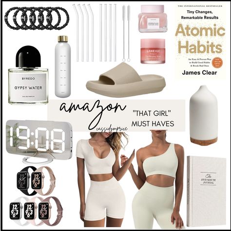 Amazon Girl Must Haves, Self Care Amazon Products, Amazon That Girl Must Haves, Amazon Wellness Finds, Amazon Wishlist Aesthetic, Clean Girl Amazon Must Haves, Amazon Finds Self Care, Skincare Must Haves From Amazon, Amazon Must Haves Aesthetic