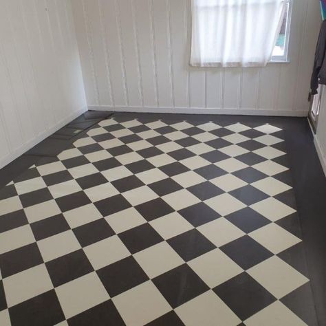 Marmoleum Black & White Checkerboard Floor Installed in Kitchen Nook of San Jose Home San Jose, Marmoleum Floors Bathroom, Linoleum Kitchen Floors, White Kitchen Floor, Marmoleum Floors, White Kitchen Interior, Tile Floor Diy, Teal Kitchen Decor, Off White Kitchens