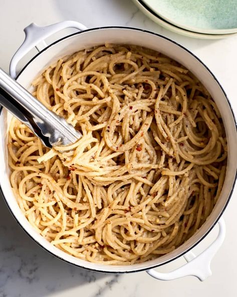 Little Ceasers Marinara Sauce, Elevated Spaghetti, Vince’s Spaghetti Sauce, Brown Butter And Mizithra Spaghetti, Tucci Benucch Baked Spaghetti, Pasta Board, Caesar Pasta, Spaghetti Salad, Classic Salad