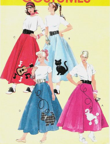 I want a poodle skirt so much Poodle Dress Vintage, 1950s Fashion Poodle Skirts, Poodle Skirt Aesthetic, 50’s Skirt, 1950s Sock Hop Fashion, 50s Poodle Skirt Outfit, Hazbin Redesign, 50s Aesthetic Fashion, Poodle Skirt 50s