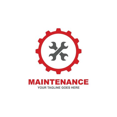 Maintenance Logo, Flat Logo, Service Logo, Vector Art, Vector Free, Royalty Free, Clip Art, ? Logo, Quick Saves