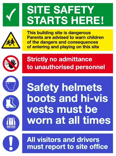 Construction Signage, Construction Site Safety, Fire Exit, Construction Signs, Construction Safety, Safety Signs, Industrial Safety, Safety Posters, Exit Sign