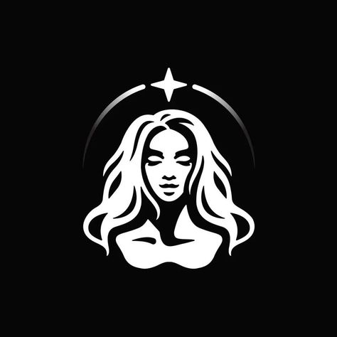 Woman Icon Logo, Goddess Logo Design, Comment Logo, Female Logo Design, Woman Logo Design, Goddess Logo, Goddess Illustration, Logo Woman, Logo Design Women