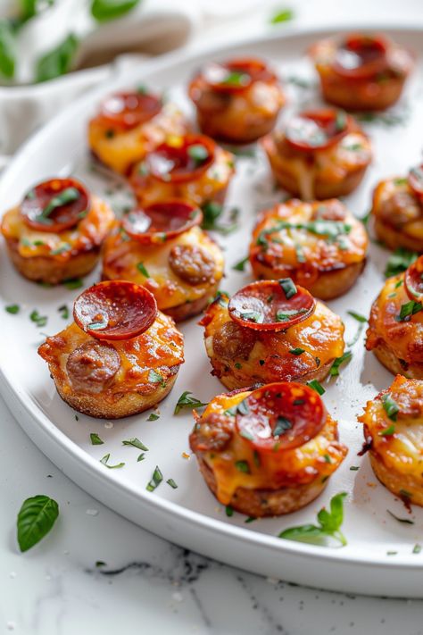 Mouthwatering Keto Italian Sausage and Pepperoni Pizza Bites Recipe for a Low-Carb Diet Keto Pizza Appetizers, Low Carb Pizza Snacks, Low Carb Pizza Bites, Gluten Free Pizza Bites, Pizza Bites Recipe, Pepperoni Bites, Pepperoni Pizza Bites, Calories Pizza, Low Calorie Pizza