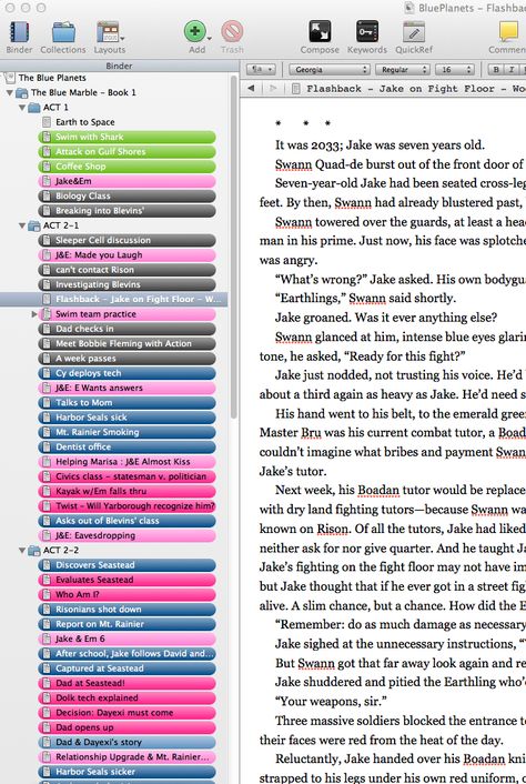 Scrivener, the software for writers helps part-time writers outline and write smarter. | Fiction Notes by Darcy Pattison Writers Outline, Scrivener Tips, Writer's Desk, Writing Rules, Planning Sheet, Writing Techniques, Writing Corner, Writers Help, App Ideas