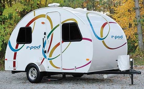 Pod Camper, Ultra Lite Travel Trailers, Lite Travel Trailers, Small Travel Trailers, R Pod, Tiny Trailers, Tiny Camper, Tent Campers, Small Trailer