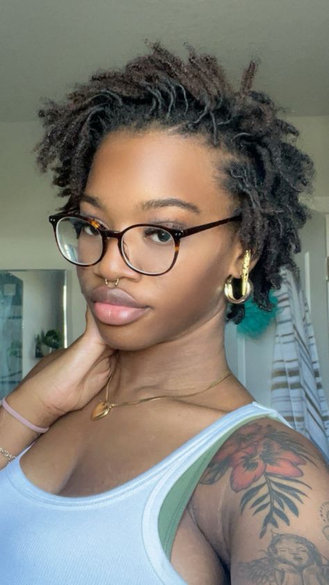 Starter locs Small Starter Locs Short 4c Hair, Super Short Locs, Starter Locs Women, Short Locs Women, Starter Sister Locs, Short Starter Locs Black Women, Starter Loc Journey, Short 4c Locs, Short Locks Hairstyle