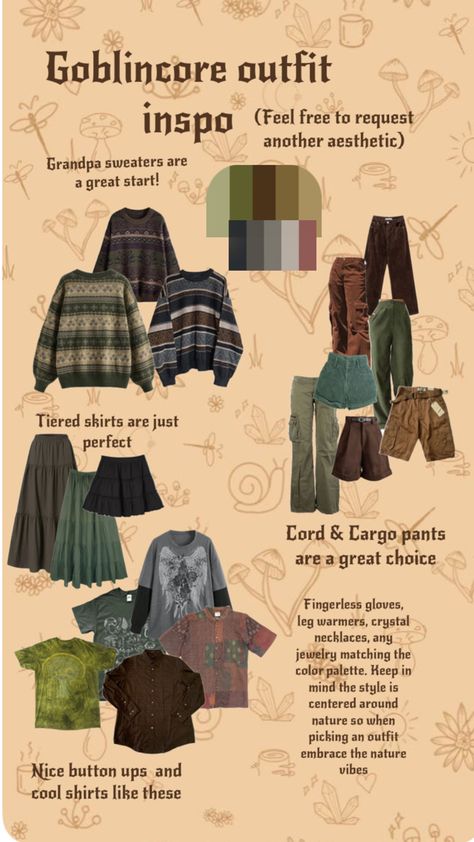 Goblincore cottagecore dark academy Goblin Core Aesthetic Outfits, Goblin Core Outfit, Goblin Core Aesthetic, Goblincore Clothes, Goblincore Outfits, Goblincore Fashion, Grunge Cottagecore, Goblincore Aesthetic, Silly Clothes