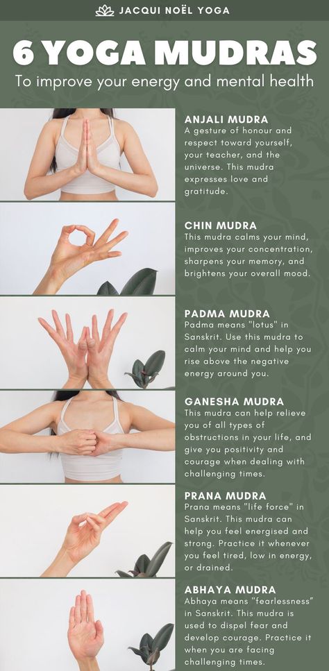 6 Yoga Mudras to Improve Your Energy & Mental Health Chakras Mudras, Mudra For Happiness, Mudra For Clear Skin, What Are Mudras, Meditation Mudras, Hand Mudras Meditation, Hand Mudras Meaning, Yoga For Skin And Hair, Lotus Mudra