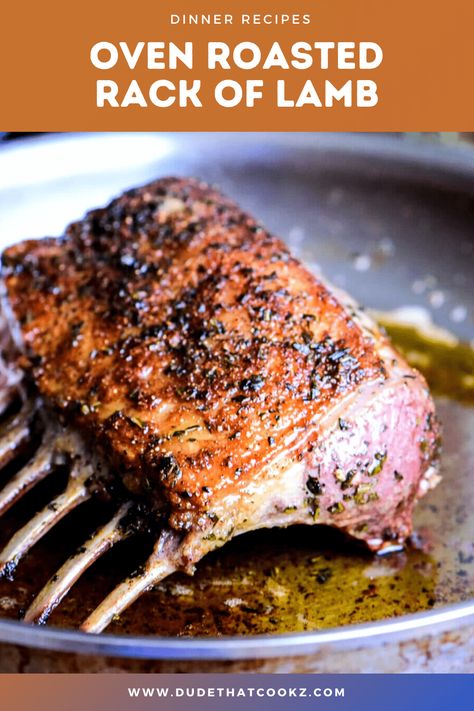 How To Make Rack Of Lamb, Greek Rack Of Lamb Recipes, Lamb Rib Roast Rack Recipes, Roasted Lamb Rack, How To Cook Rack Of Lamb, Rack Lamb Recipes, Holiday Lamb Recipes, Rack Of Lamb Chop Recipes, Roasted Rack Of Lamb Recipes