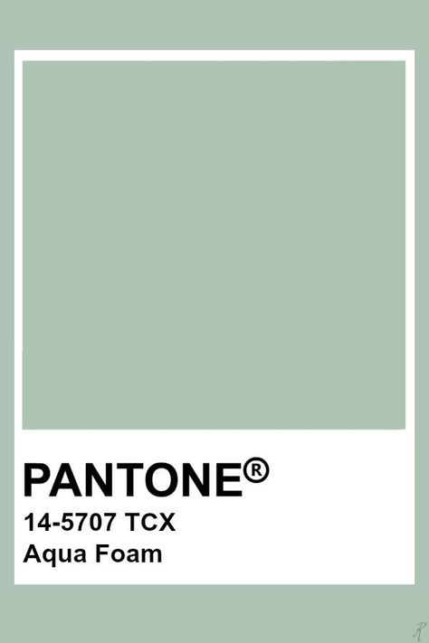 14-5707 | Aqua Foam Pantone Sea Green, Green Pantone, Pantone Green, Pantone Tcx, Pantone Swatches, Pantone Palette, Pantone Colour Palettes, Sea Green Color, Colour Board