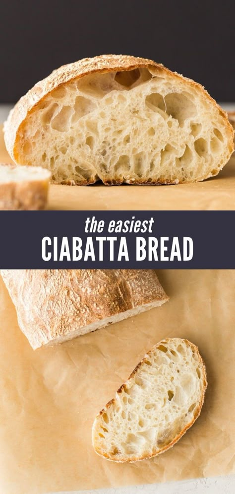 Homemade Ciabatta, Homemade Ciabatta Bread, Sandwich Buffet, Ciabatta Bread Recipe, Rustic Italian Bread, Easy Bread Machine Recipes, Italian Bread Recipes, Pasta Per Pizza, Bread Maker Recipes