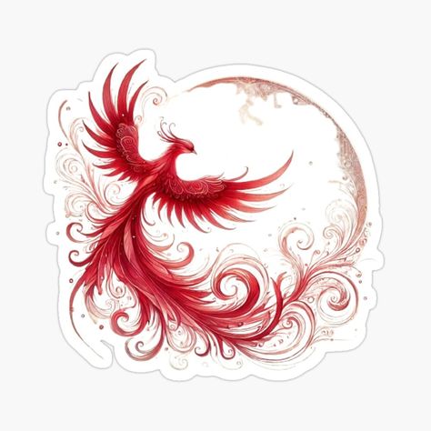 Phoenix by JH0816 | Redbubble Phoenix Sticker, Phoenix, Amusement Park, Branding