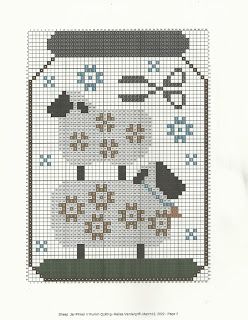 Sheep Cross Stitch, Spring Mason Jar, Primitive Cross Stitch Patterns, Cross Stitch Sampler Patterns, Free Cross Stitch Charts, Tiny Cross Stitch, Cross Stitch Freebies, Shabby Fabrics, Cross Stitch Samplers