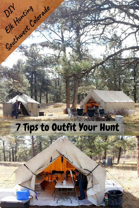 Colorado Elk Hunting Tips, Elk Hunting Gear List, Deer Camp Ideas, Hunting Camp Ideas, Elk Hunting Colorado, Archery Elk Hunting, Hunting Hacks, Elk Hunting Tips, Colorado Hunting