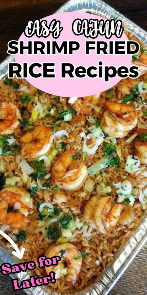 This hearty one-pot 30-minute Cajun Shrimp Fried Rice brings the fabulous spicy flavours of Louisiana to your dinner table! An easy, full-flavoured recipe using sausage, shrimp or prawns and leftover rice. Cajun Fried Rice With Shrimp, Cajun Shrimp Fried Rice Dinner Recipe, Shrimp Dirty Rice Recipe, Cajun Shrimp Fried Rice Recipe, Cajun Rice Recipes, Fried Rice Casserole, Shrimp Recipes With Rice, Cajun Fried Rice, Cajun Shrimp Rice