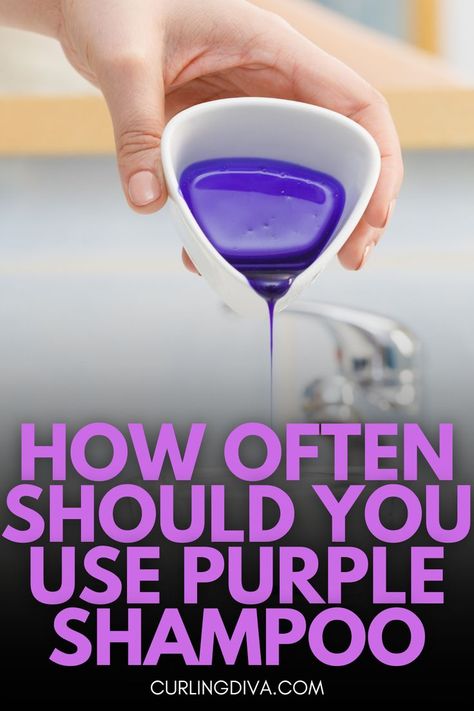 How often should you use purple shampoo Best Purple Shampoo Blondes, Homemade Shampoo Recipes, Purple Shampoo For Blondes, Best Purple Shampoo, Shampoo For Gray Hair, Brassy Hair, Brassy Blonde, Purple Shampoo And Conditioner, Homemade Shampoo