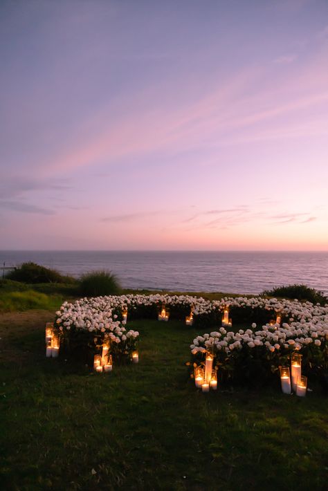 On the dreamiest summer evening in Malibu, set against the backdrop of the most perfect sunset, the Santa Monica Mountains, and the glistening Pacific Ocean, the newly engaged couple said ‘Yes’ to forever in one of the most romantic surprise proposals I have yet to witness (and photograph). Proposal Photography, Beach Proposal, Luxury Proposal, Malibu Proposal Sunset Mountain Wedding, Floral Proposal Set Up, Proposal On Boat, Beach Engagement Setup, Candle Lit Proposal, Tropical Proposal, Ocean Proposal, Proposal Boat, Dock Proposal