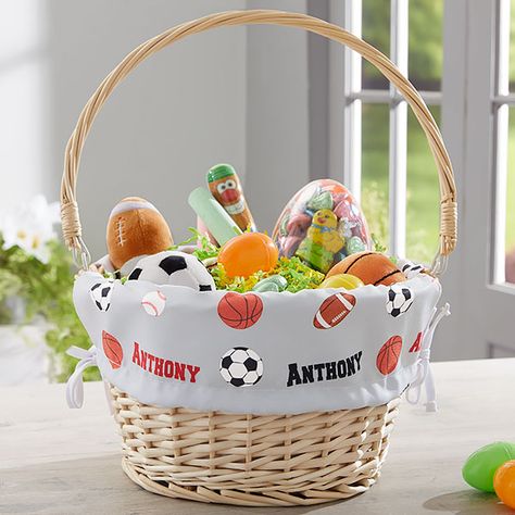 Sports Easter Basket, Natural Easter Basket, Personalized Easter Baskets, Wicker Easter Basket, Colored Liner, Personalized Treat Bags, Kids Hooded Towels, Corporate Gift Baskets, Personalized Easter Gifts