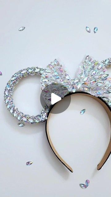 Magic Mountain Ears on Instagram: "Check it out !!🤩 Our MMEars 3d rings now available with chunky rhinestones and bow !  These are a bit wider than the original style we have to fit all these gorgeous rhinestones on ! All sides covered! Your choice of now bow, regular sequin bow, or this bow in the video with added rhinestones!  Order today at www.magicmountainears.com 🔗in bio" Disneyland, Rhinestone Mickey Ears, 3d Rings, Magic Mountain, Disneyland Trip, Sequin Bow, Mickey Mouse Ears, Mickey Ears, Mouse Ears