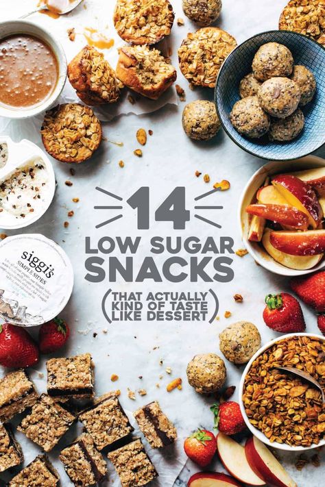 No Sugar Snacks, Low Sugar Foods, Sugar Foods, Low Sugar Snacks, Sugar Free Snacks, Low Sugar Desserts, Pinch Of Yum, Healthy Protein Snacks, Sugar Free Diet