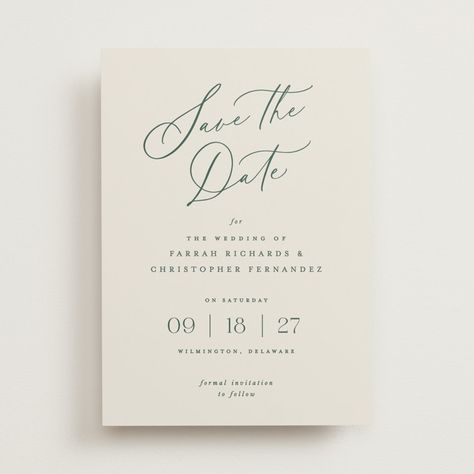 Beautifully Scripted Save The Date Cards by Hooray Creative | Minted Save The Date Postcards, Save The Date Magnets, Date Cards, Formal Invitation, Wedding Saving, Save The Date Cards, Save The Date, Typography, Mint