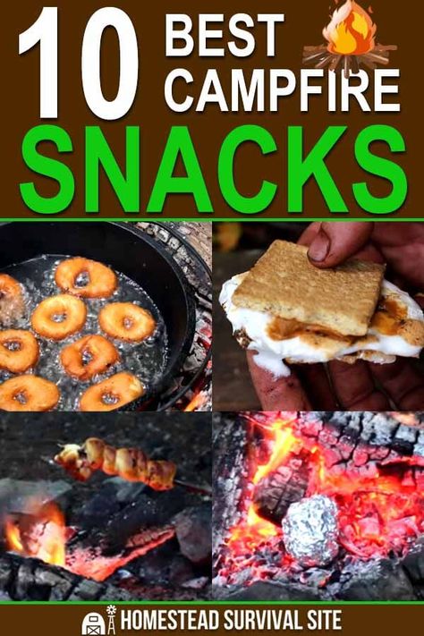 Campfire Snacks, Camp Snacks, Best Camping Meals, Camping Hacks Food, Tent Camping Hacks, Camping Snacks, Family Tent Camping, Campfire Food, Buzzfeed Food