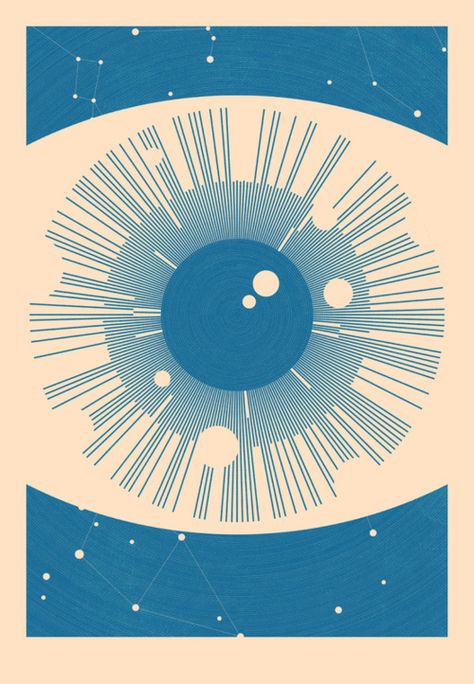 Astronomical Eye Poster Grafico, Illustration Design Graphique, Eye Illustration, Graphisches Design, Art Et Illustration, Beautiful Posters, Drawing Tutorials, Art Furniture, Kids Rooms