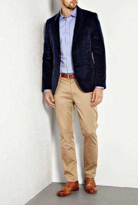 Navy Blazer And Chinos Men, Suits For Athletic Build Men, Black Sport Coat, Blazer Shoes, Blazer Outfits Men, Mens Fashion Blog, Traje Casual, Patterned Shirt, Elegante Casual