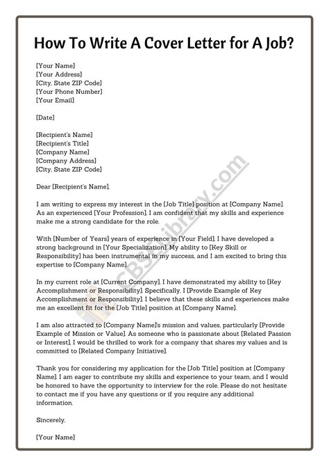 Cover Letter | How To Write Cover Letter?, Samples, Templates, Examples - CBSE Library Best Cover Letter Example, How To Write A Cover Letter, Cv Help, Cv Cover Letter Example, Good Cover Letter Examples, Job Cover Letter Examples, Esthetician Resume, Writing An Application Letter, Cover Letter For Internship