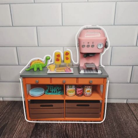 Miniverse Furniture Coming soon to our shop! I created a new kitchen counter as well as a new kitchen island that is perfect for displaying you Miniverse, Mini Brands and other minis! In addition to new furniture for your Miniverse Kitchen, I created two new shelves to store your minis as well! What do you think? What should we make next?🥰 #miniverse #minifurniture #minikitchen #miniversekitchen #minibooks #minibrands #minithings #makeitmini #resincraft #toycollector Miniverse Kitchen Makeover, Mini Brands, Mini Kitchen, Toy Collector, Mini Things, In Addition, Kitchen Makeover, Kitchen Counter, Mini Books